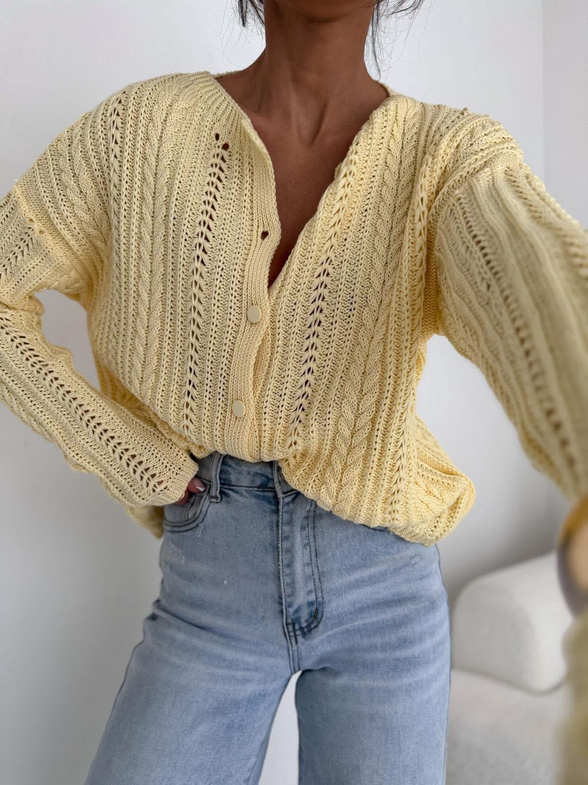  Sweter Bocca Ażurowa Subtelność