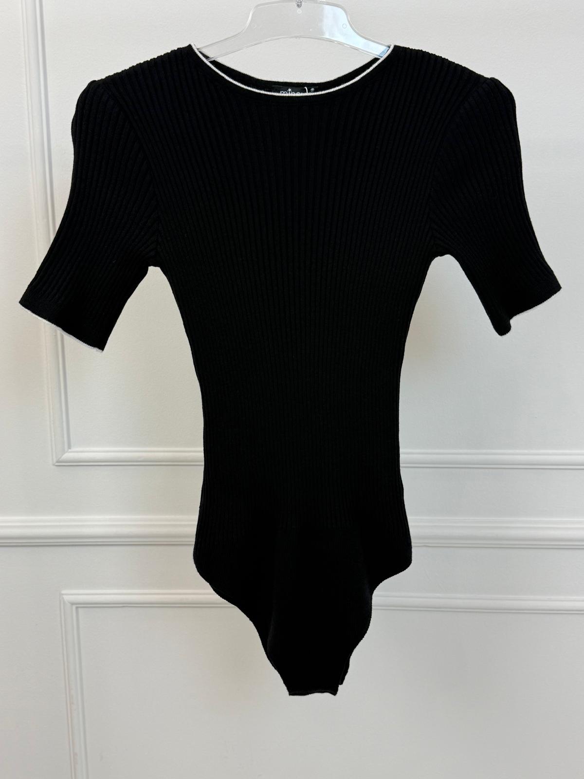 Body Wiskozowe Prążek Minouu Kolor Czekolada 