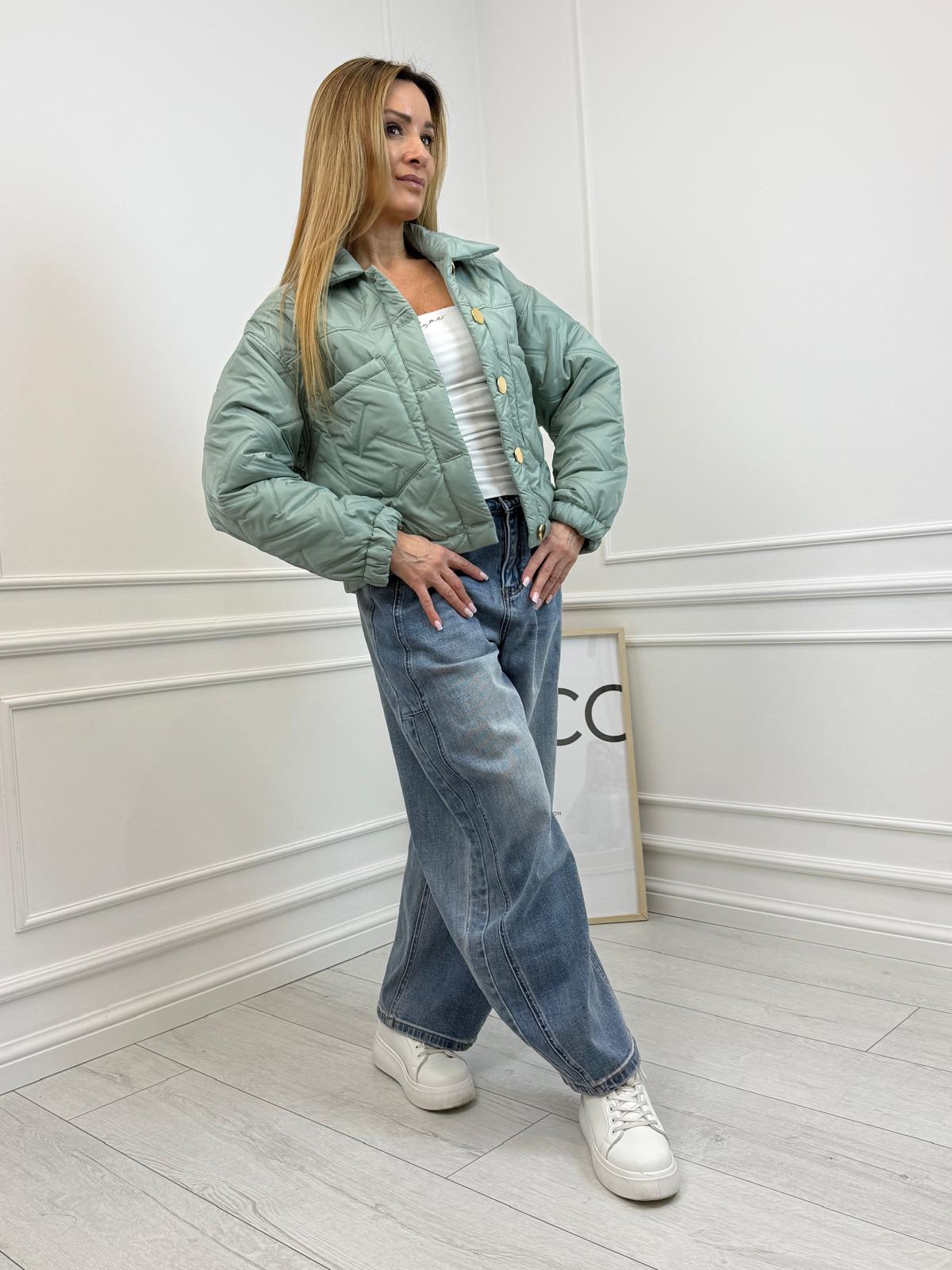  Kurtka Katana Pikowana Minouu Kolor Matcha 