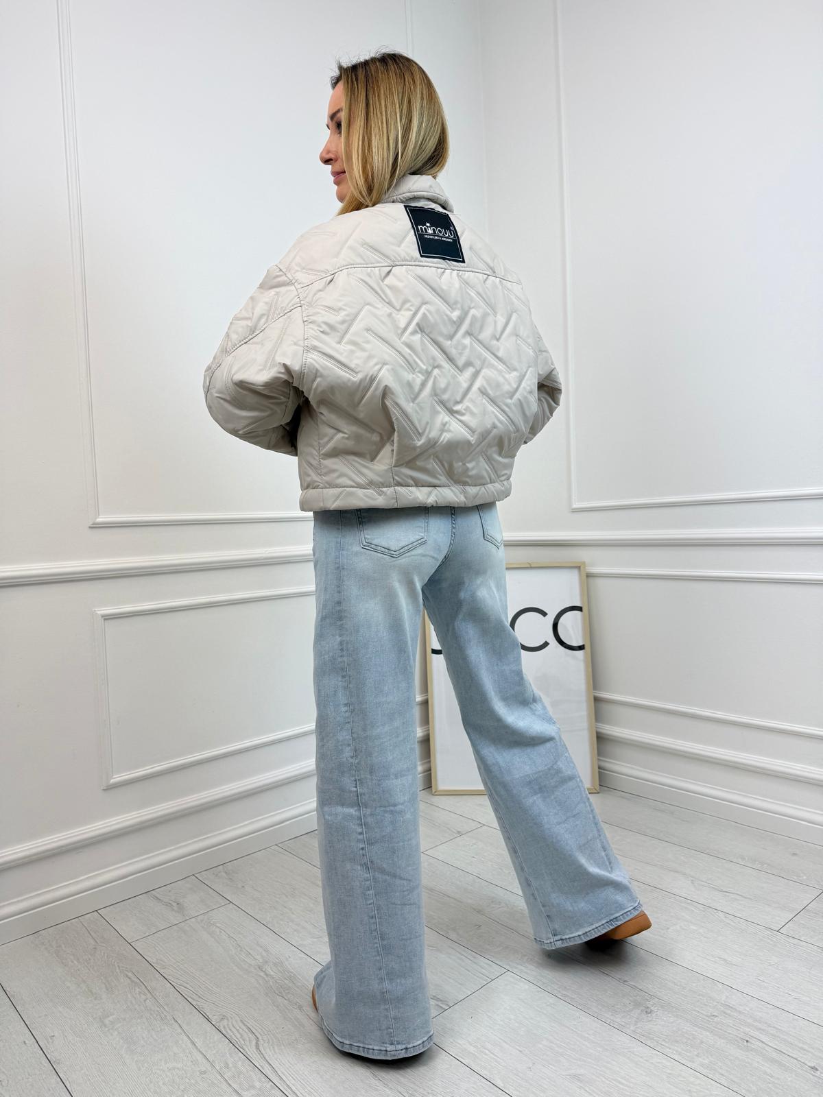  Kurtka Katana Pikowana Minouu Kolor Beżowy