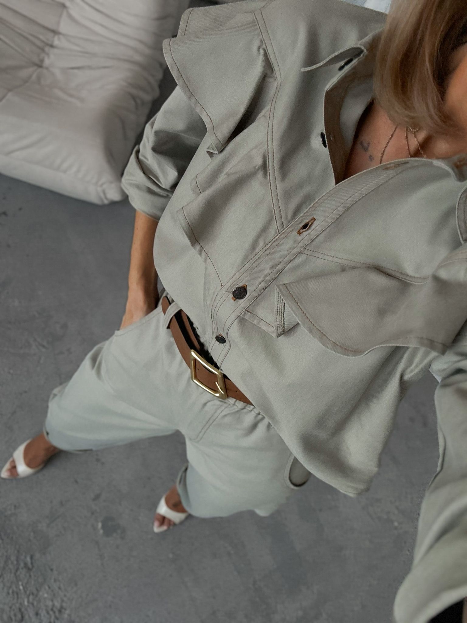 Khaki Kurtka Jeans Xana 