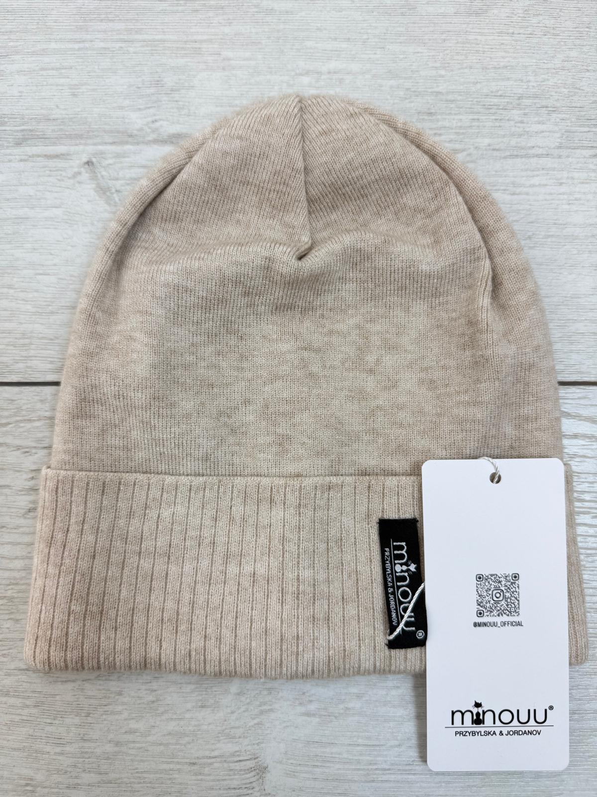 Czapka Minouu Beżowy Melanż