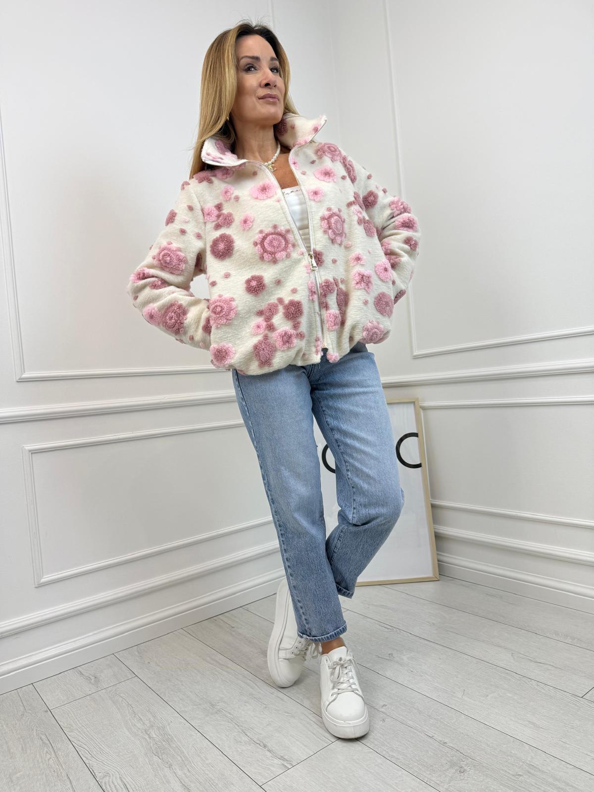 Kurtka Bluza 3D Puder z Różem