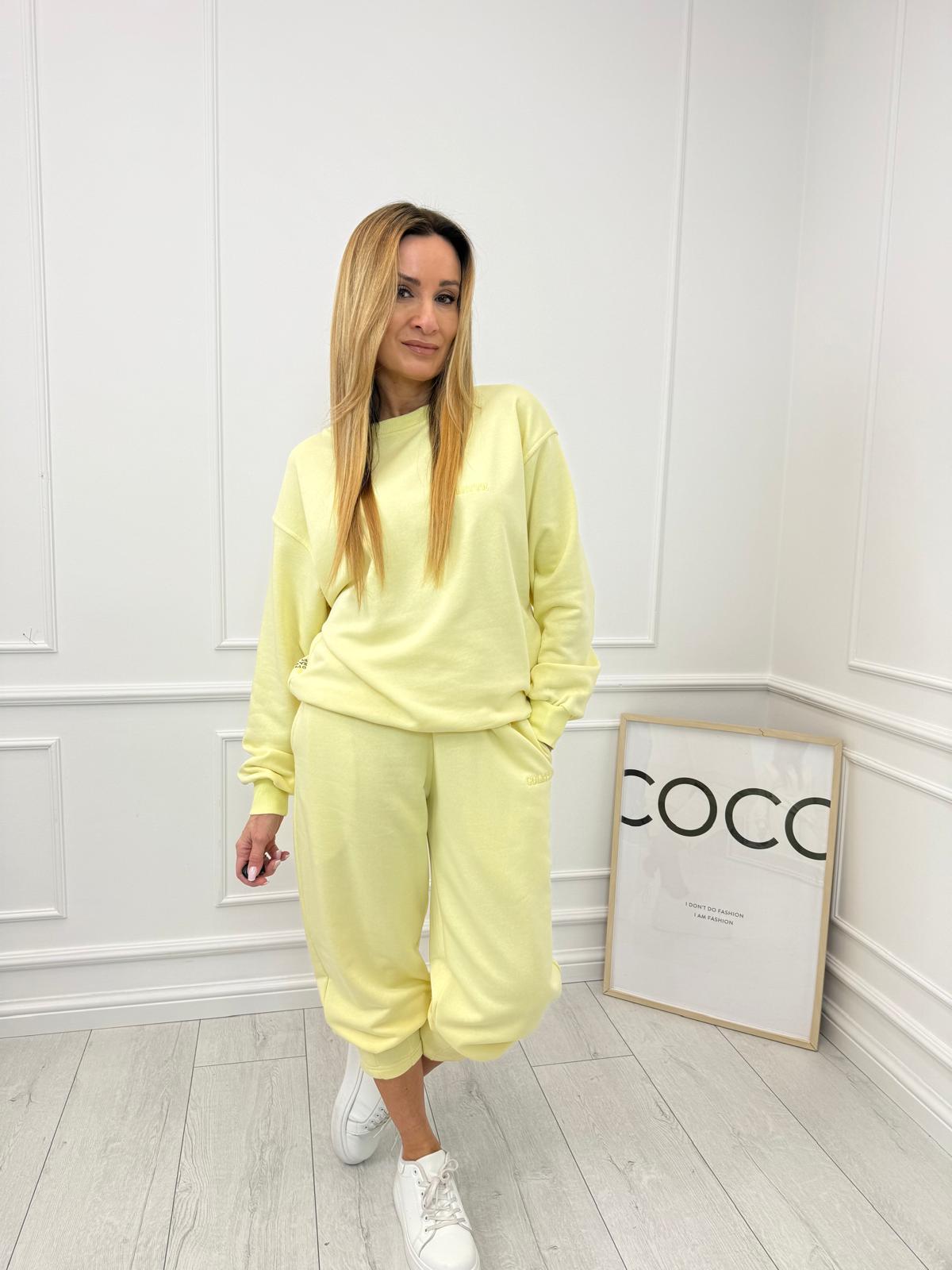 Komplet Dresowy Colette Żółty