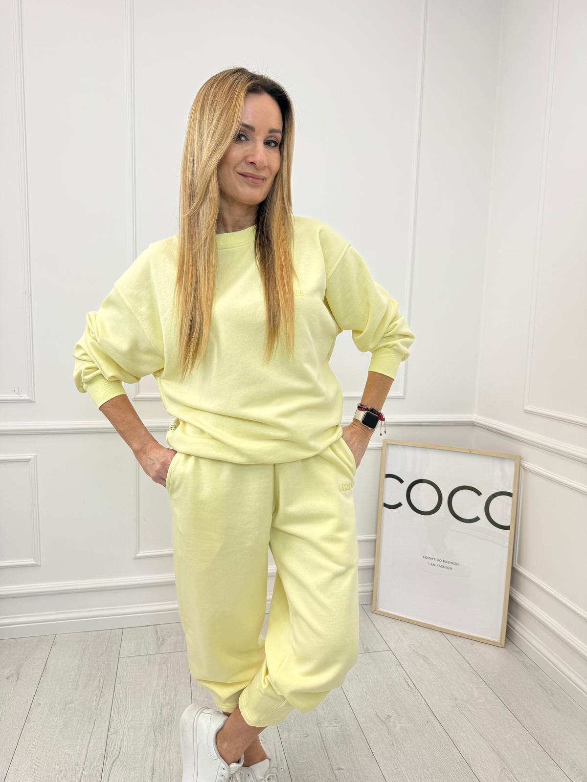 Komplet Dresowy Colette Żółty
