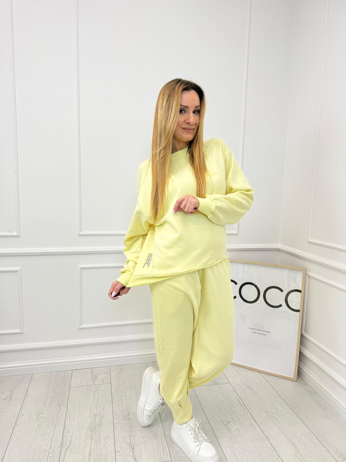 Komplet Dresowy Colette Żółty