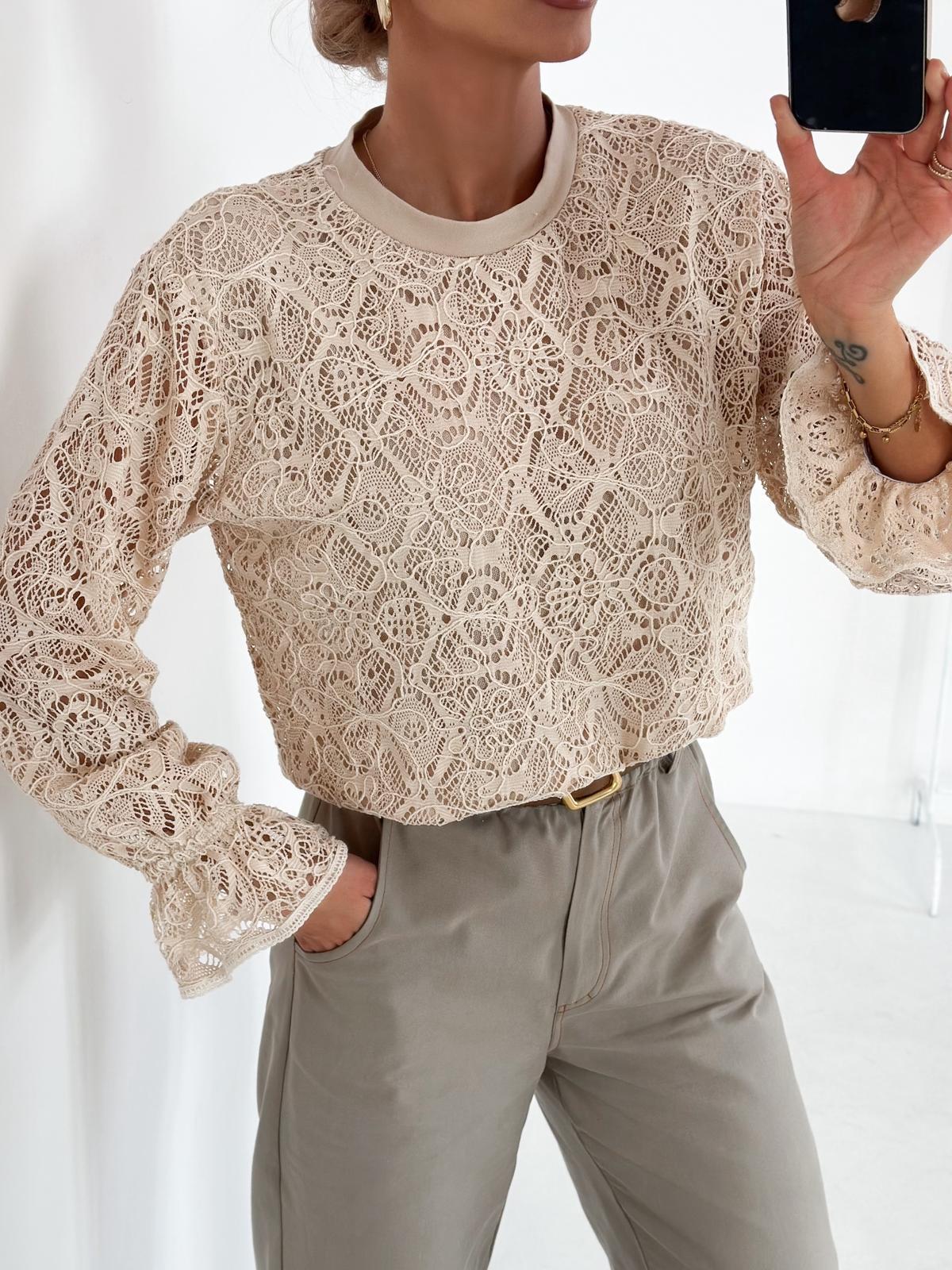 Koronkowa Bluzka z Wiskozy Xana 