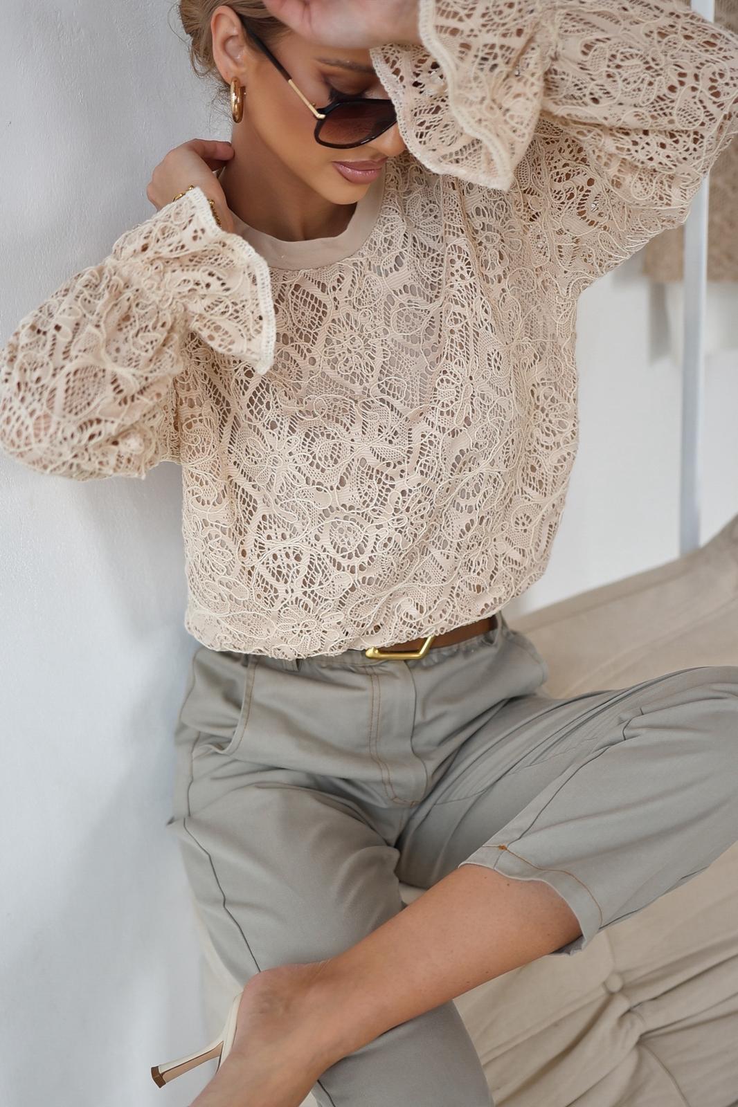 Koronkowa Bluzka z Wiskozy Xana 