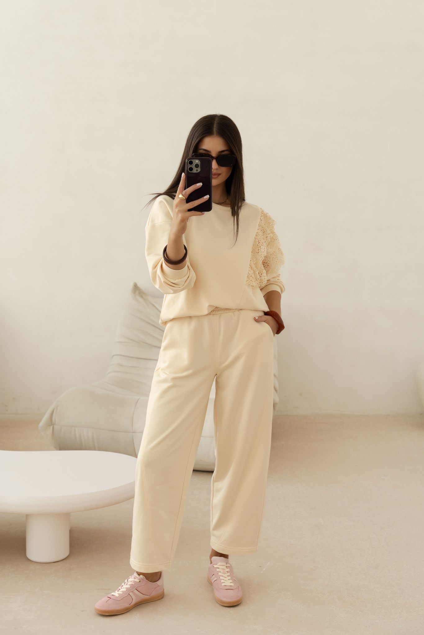 Bluza z Koronkową Wstawką Xana 