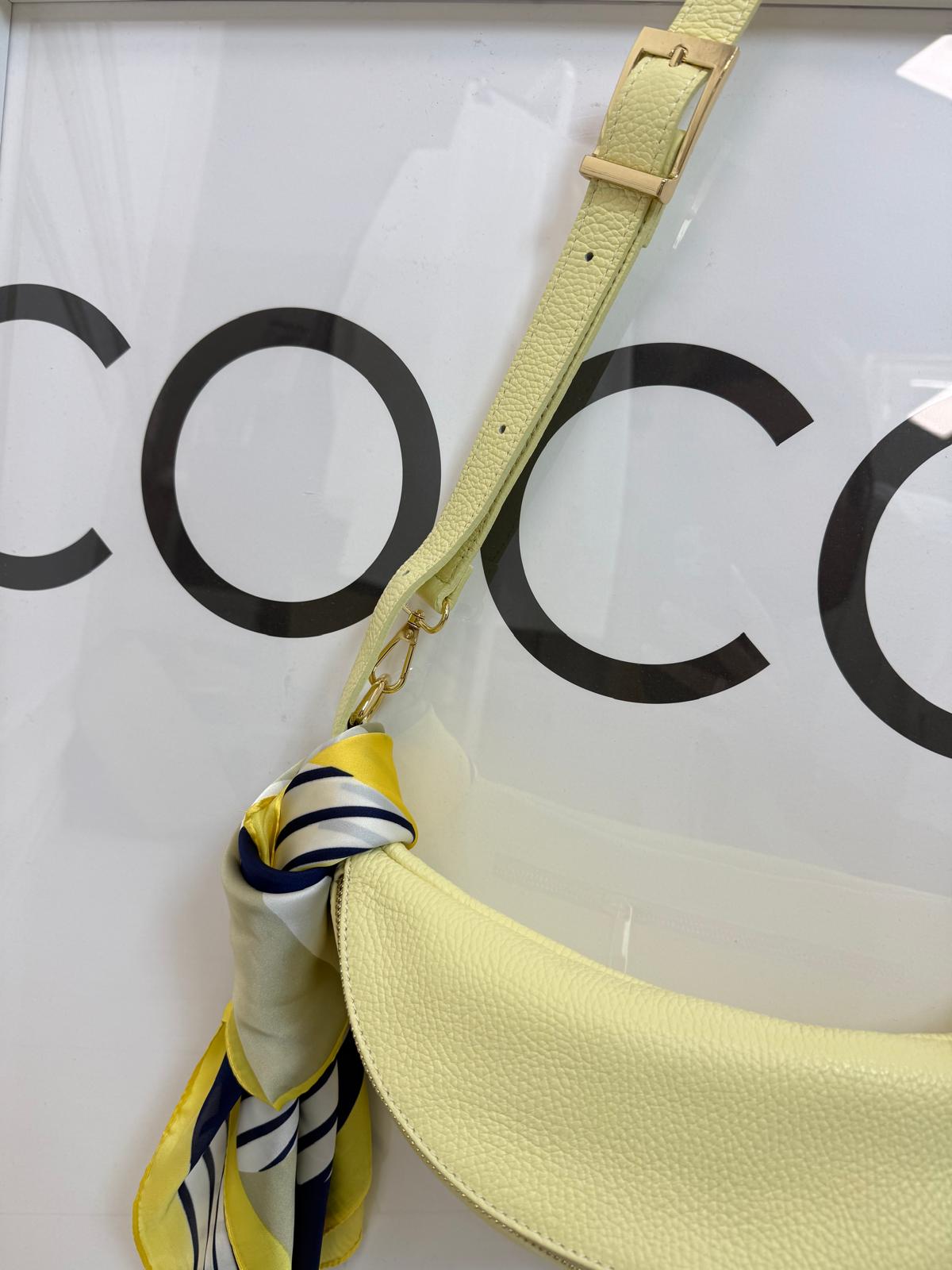 Nerka Torba Borse In Pelle Kolor Bananowy