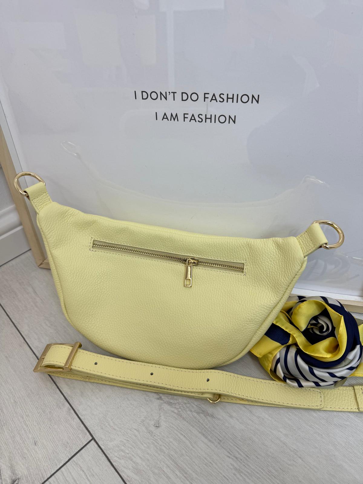 Nerka Torba Borse In Pelle Kolor Bananowy