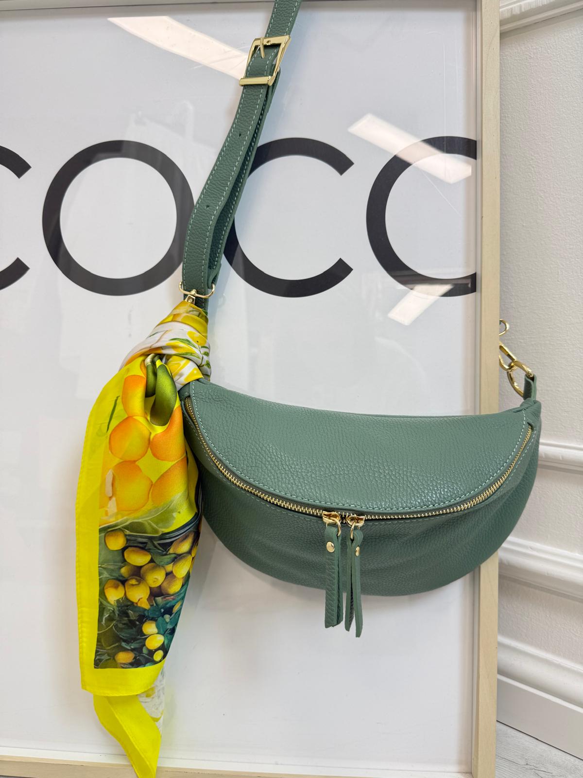 Nerka Torba Borse In Pelle Kolor Matcha