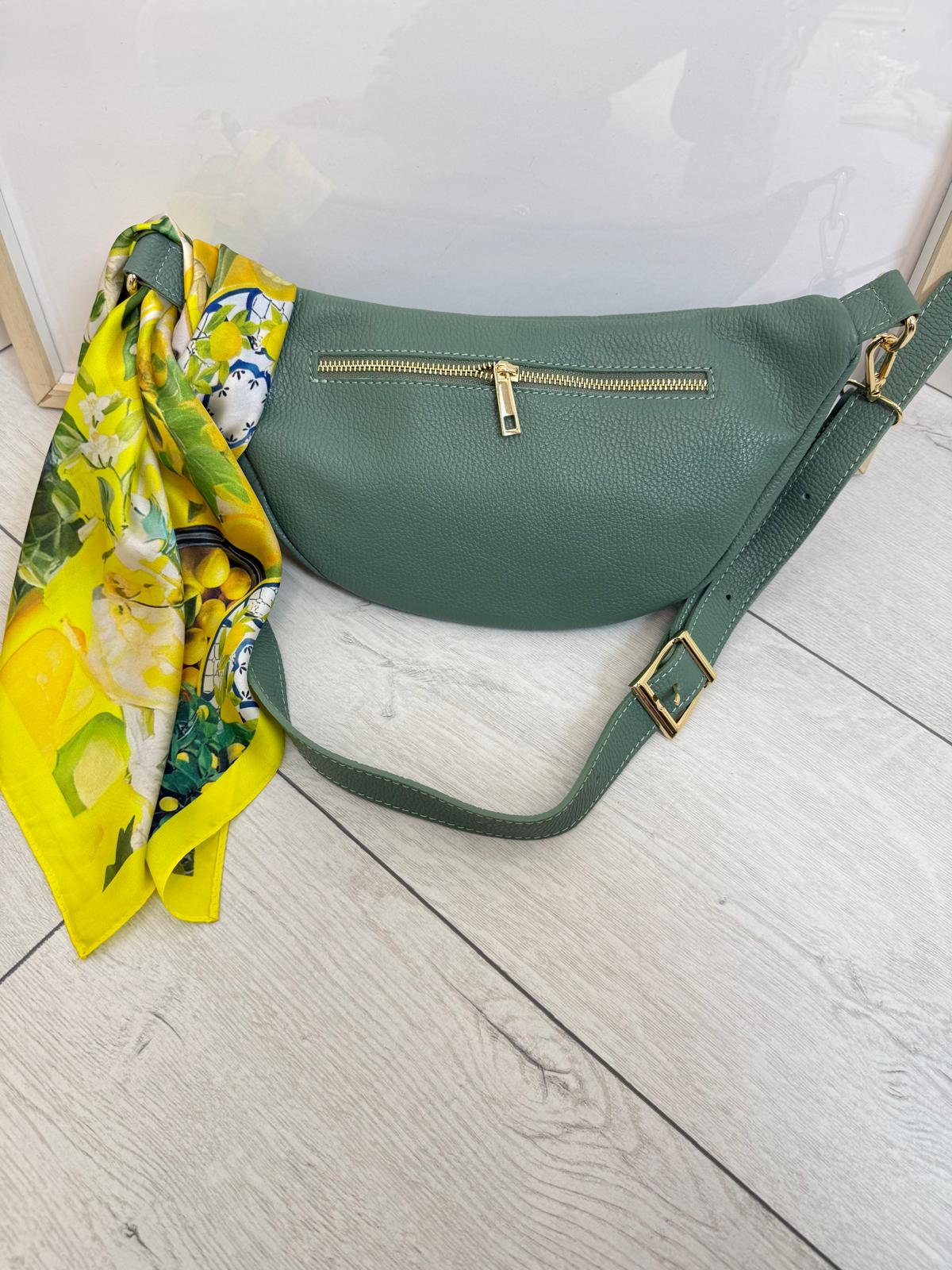 Nerka Torba Borse In Pelle Kolor Matcha