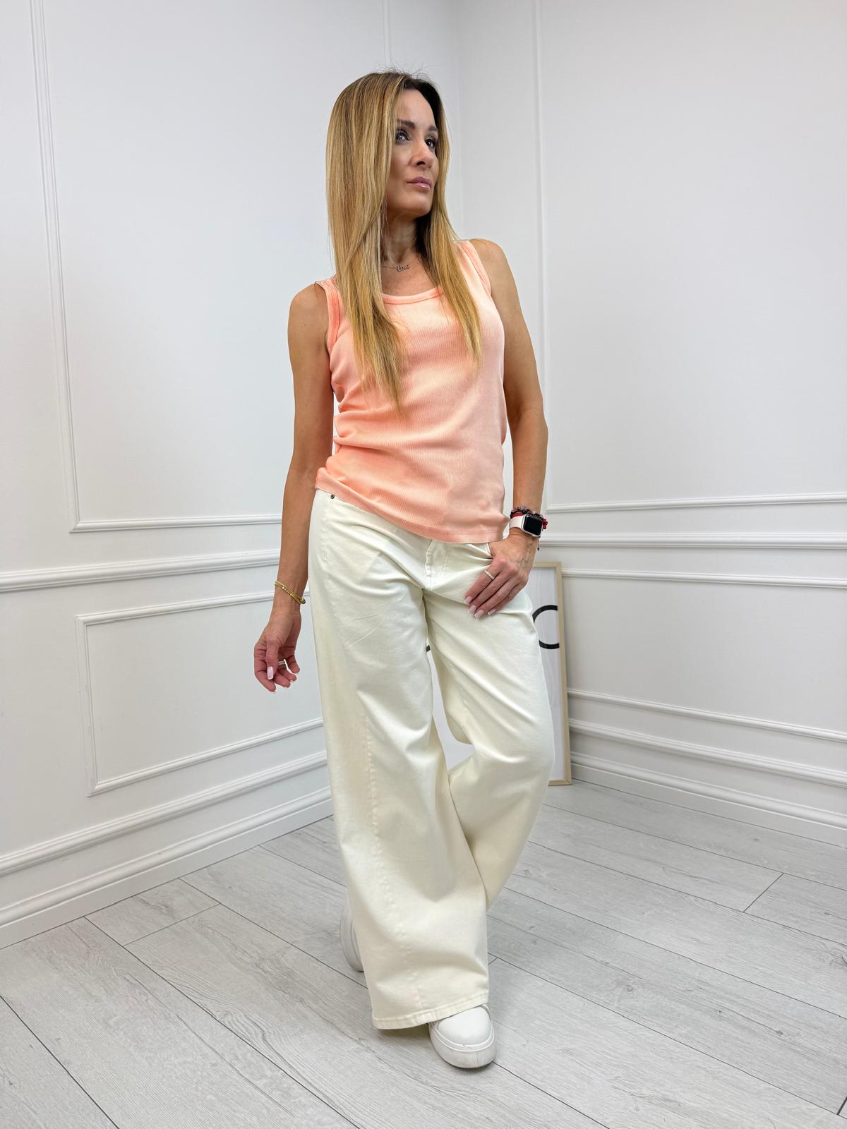 Pomarańczowy Top Bluzka