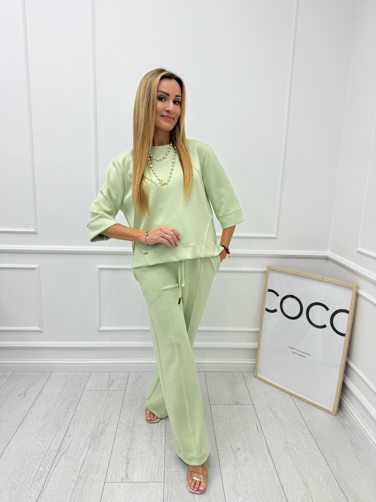 Elegancki Komplet La fu Matcha