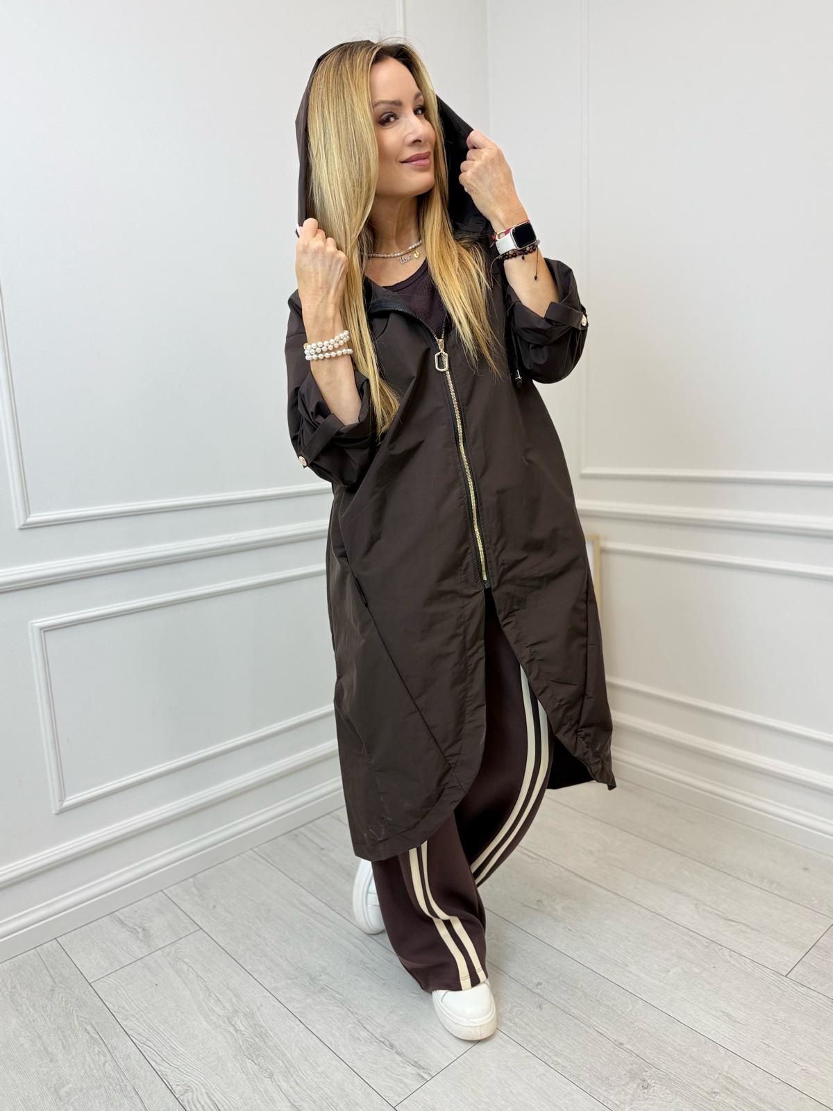 Parka Minouu Dalia Kolor Czekoladowy