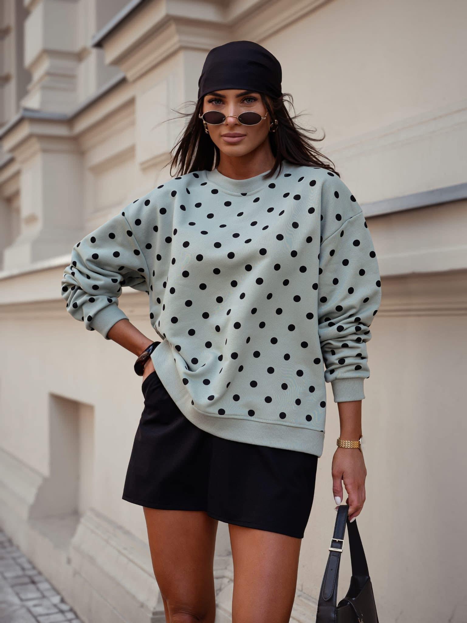 Bluza BOCCA Grochy Miętowa 