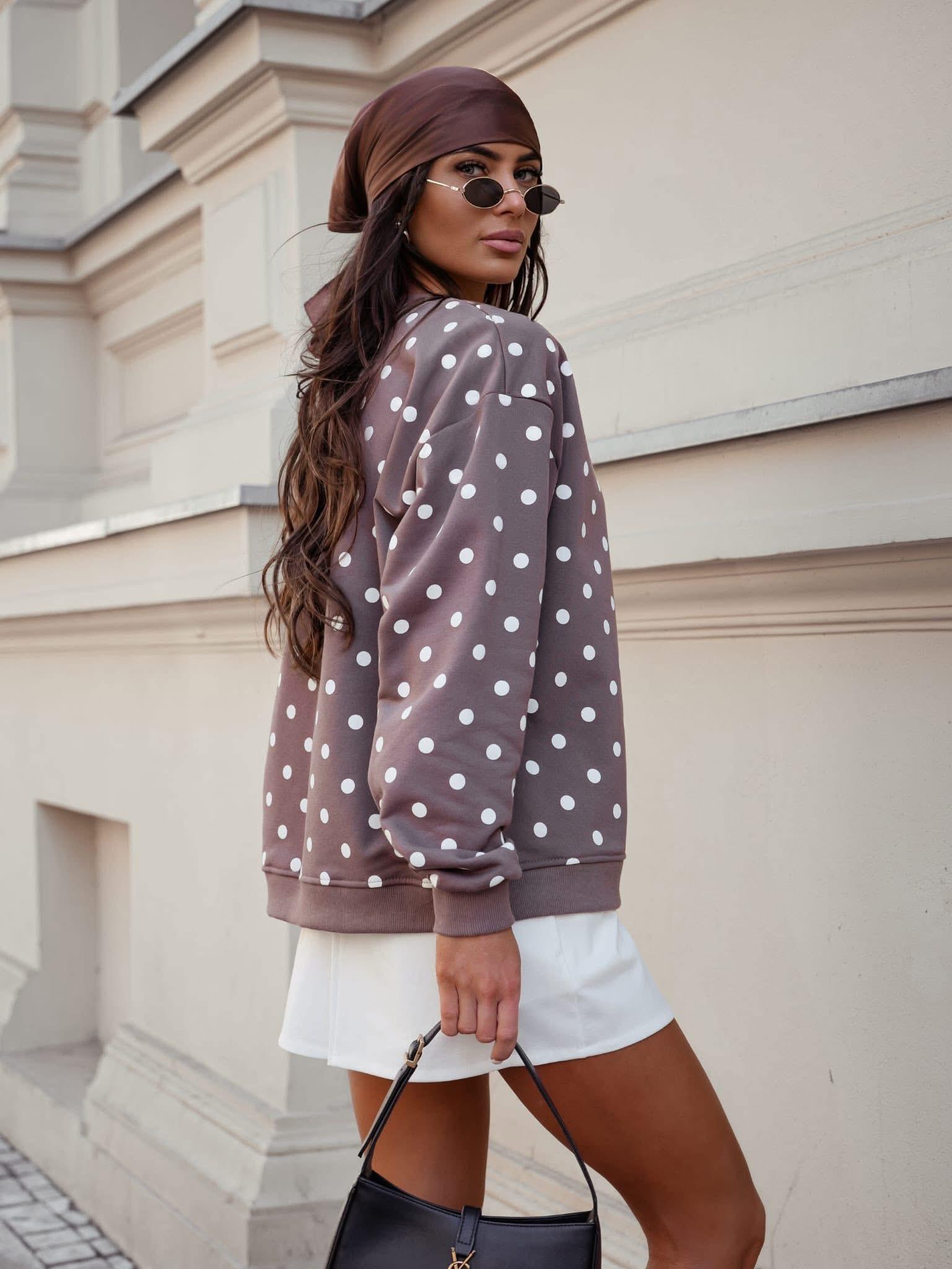 Bluza BOCCA Grochy Cappuccino