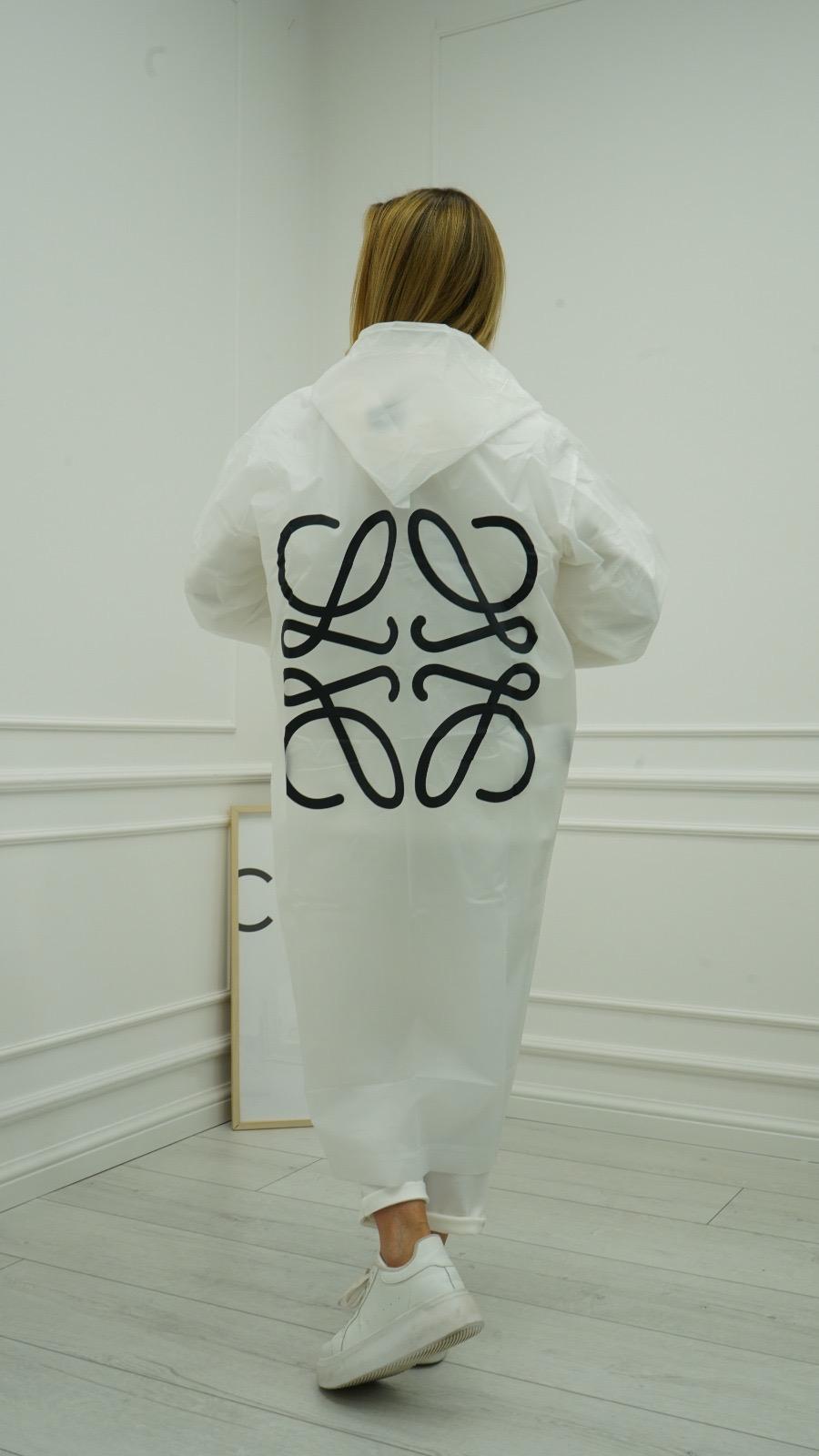 Płaszcz Przeciwdeszczowy Celin Biały