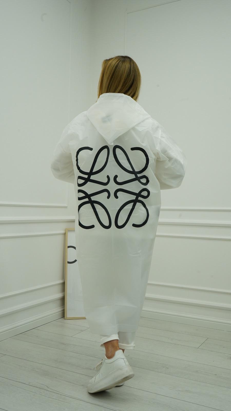 Płaszcz Przeciwdeszczowy Celin Biały