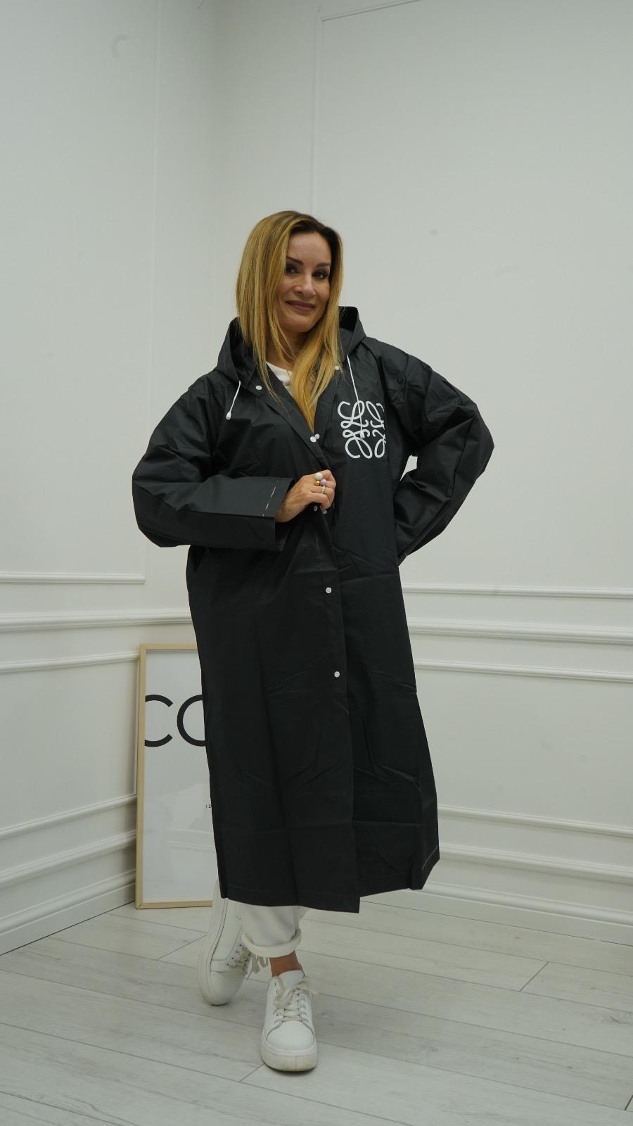 Płaszcz Przeciwdeszczowy Celin Czarny 