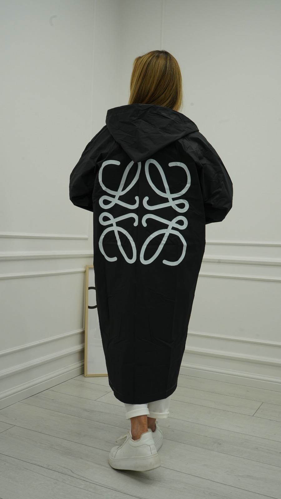 Płaszcz Przeciwdeszczowy Celin Czarny 