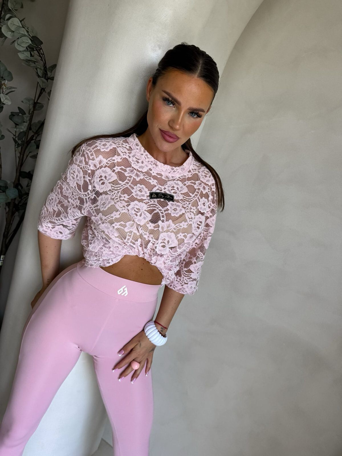 Koronkowa Bluzka MARMARIS BY ME Różowa 