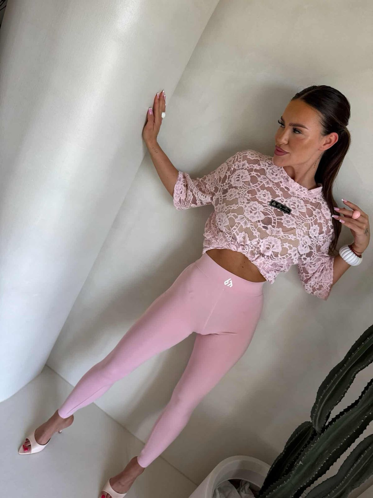 Koronkowa Bluzka MARMARIS BY ME Różowa 