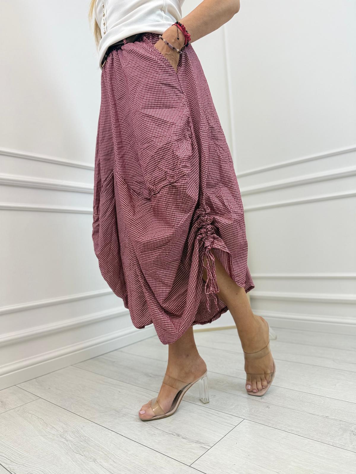 Luźne Spódnico Spodnie Czerwone