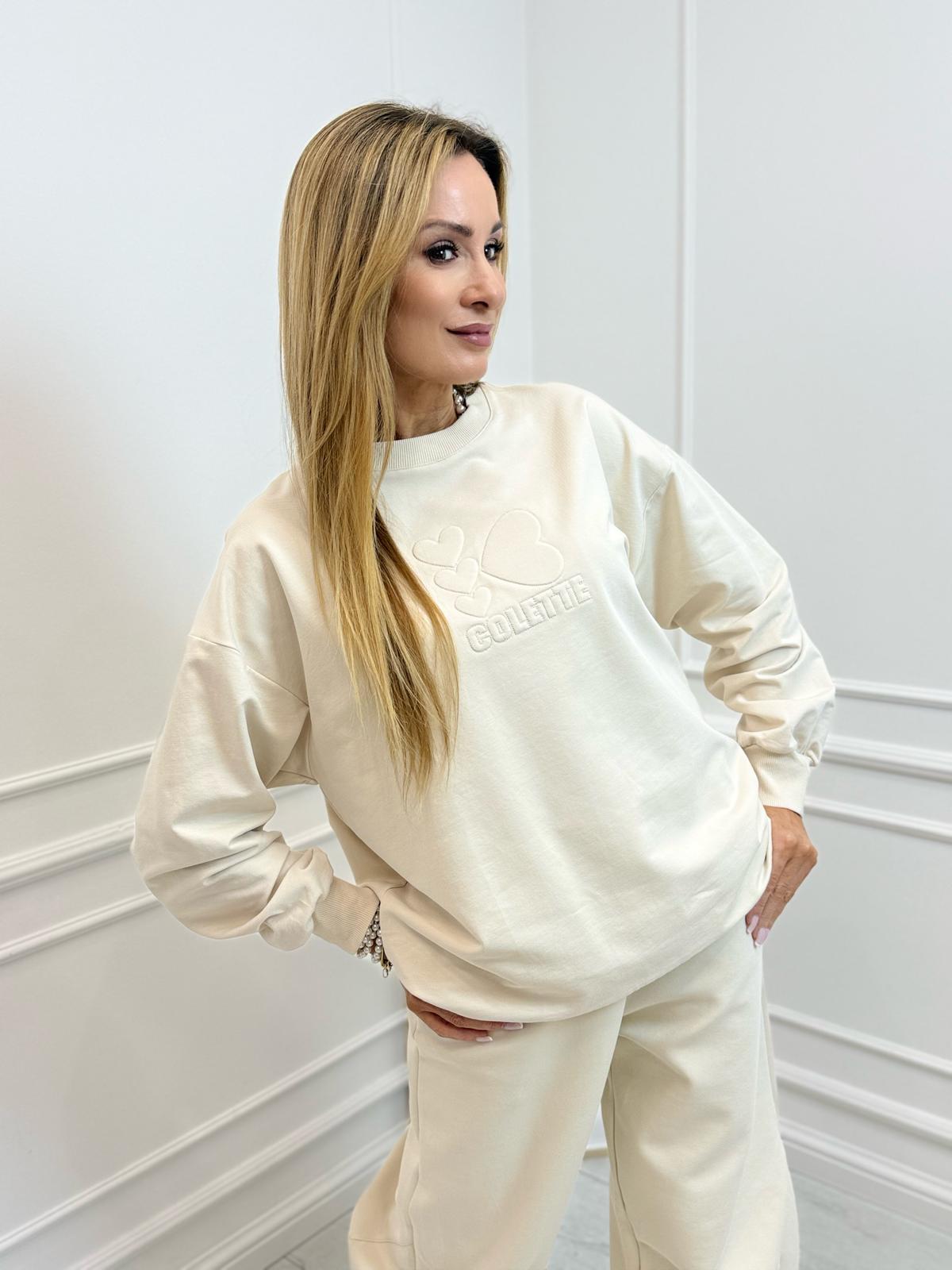 Jasny Beż Bluza Colette 