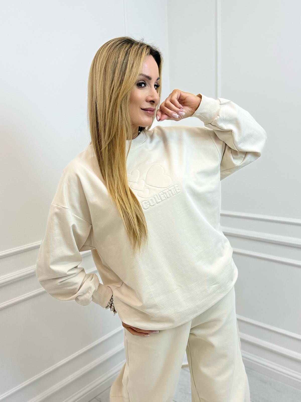 Jasny Beż Bluza Colette 