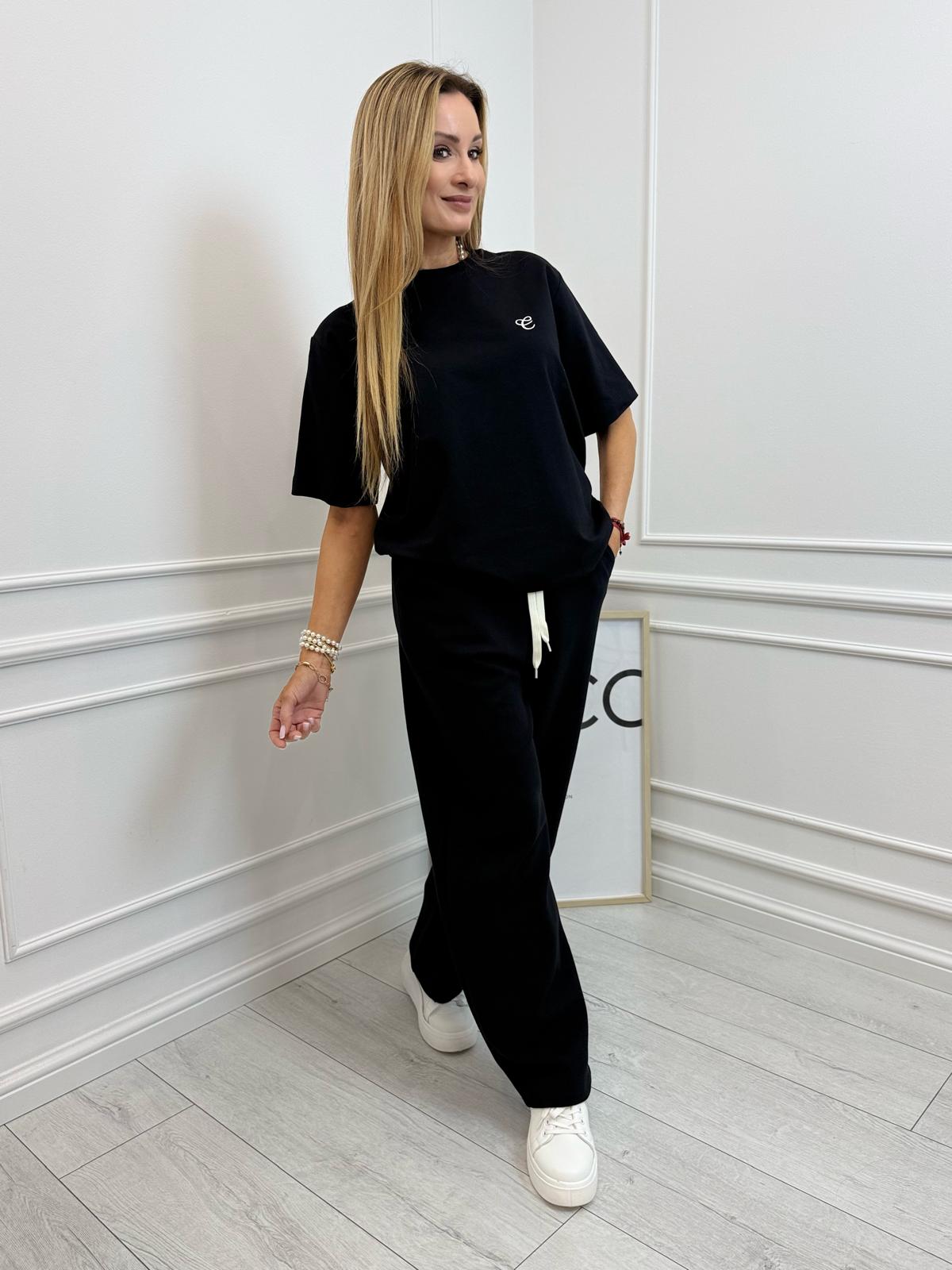 Czarna Klasyczna Bluzka Colette