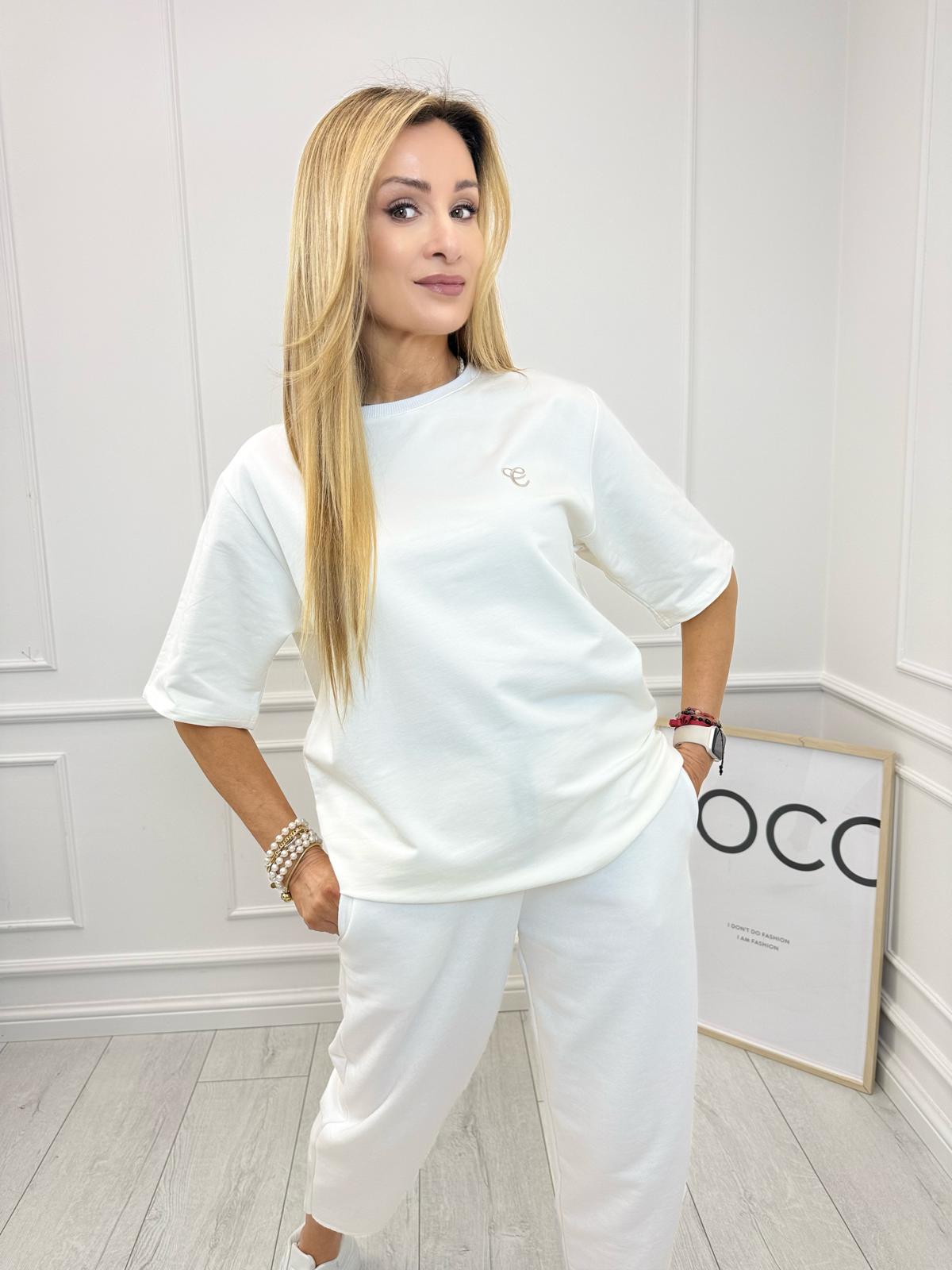 Biała Klasyczna Bluzka Colette