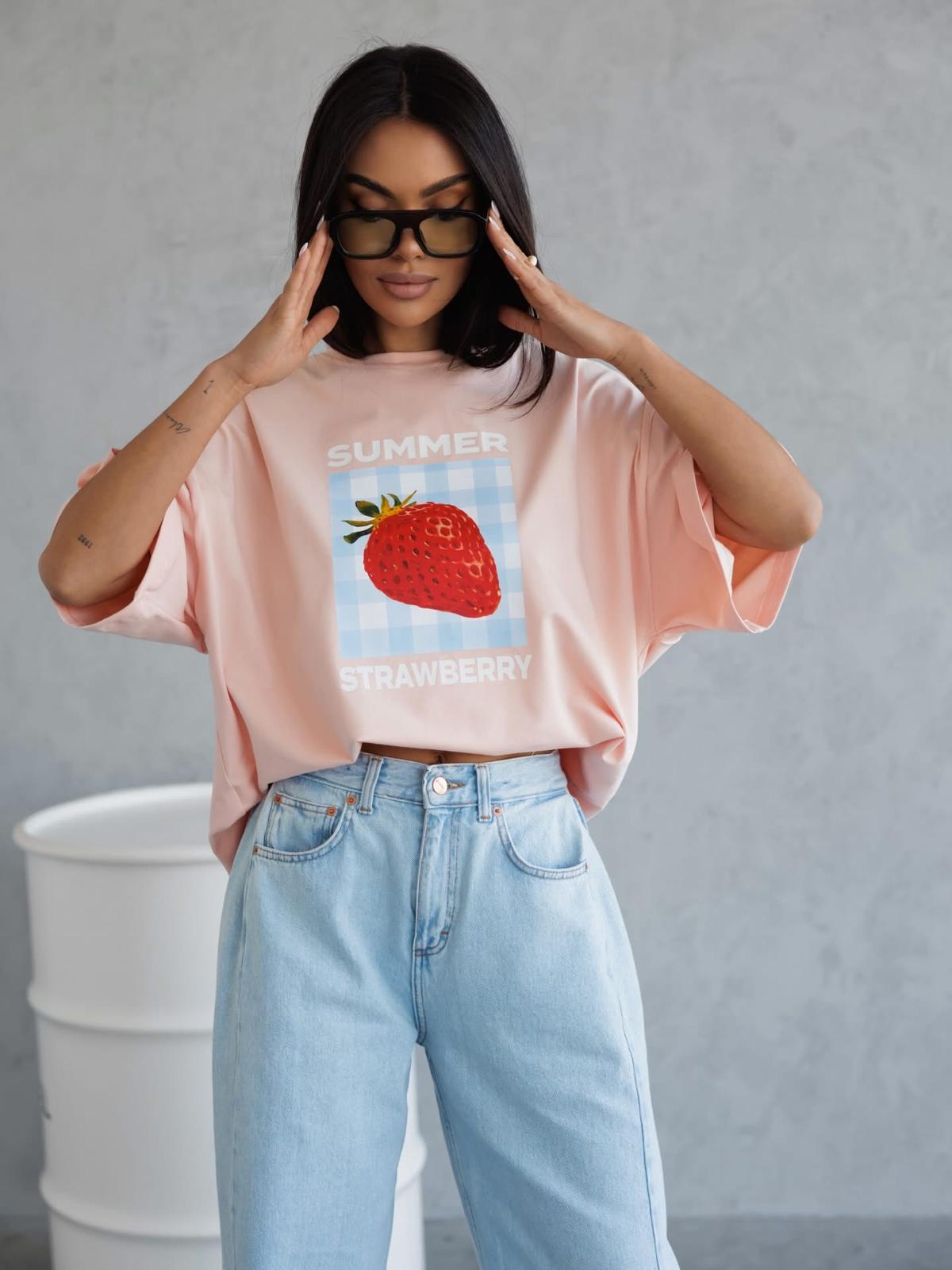 Bluzka Summer Strawberry Me Gusta Morela 