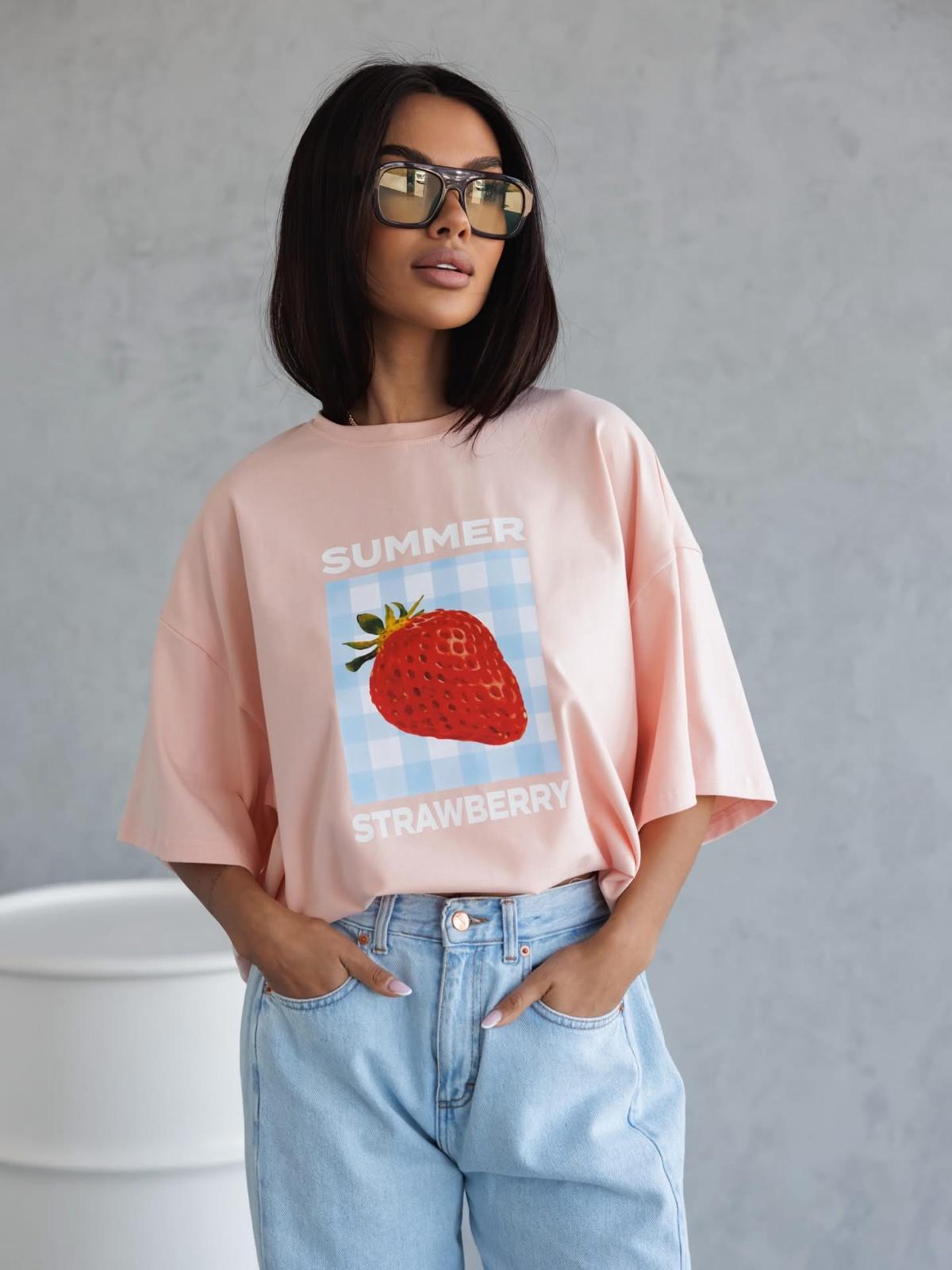 Bluzka Summer Strawberry Me Gusta Morela 
