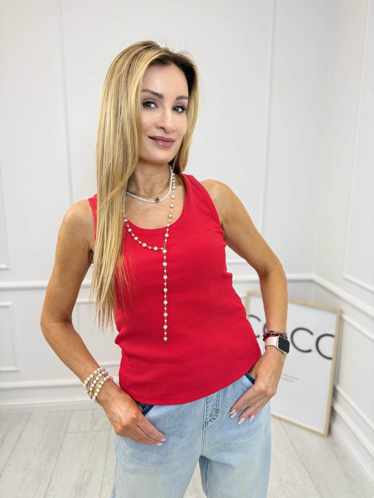 Bluzka Top Wiya Czerwony