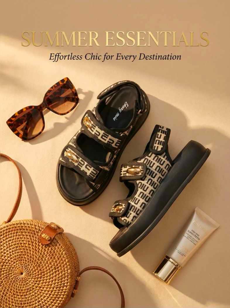 Sandały Buty Summer Chic Czekolada
