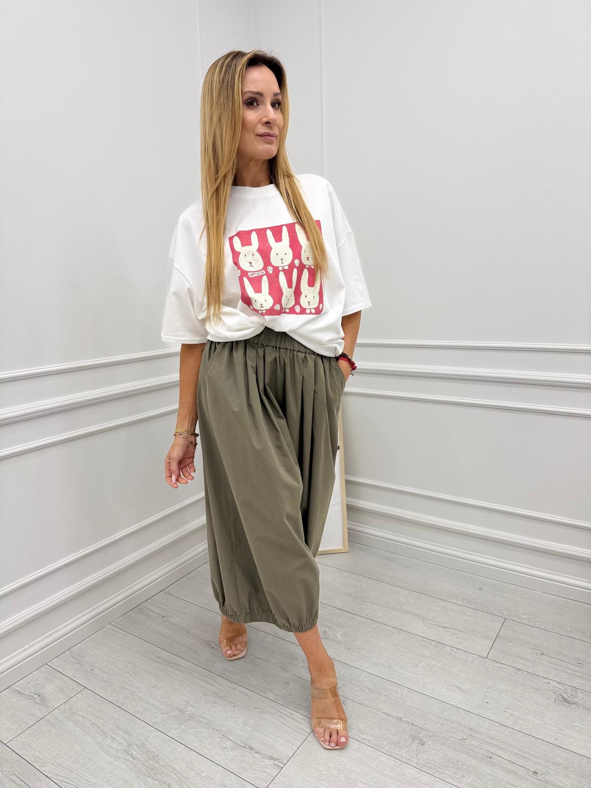 Spodnie Balloon Casual Khaki
