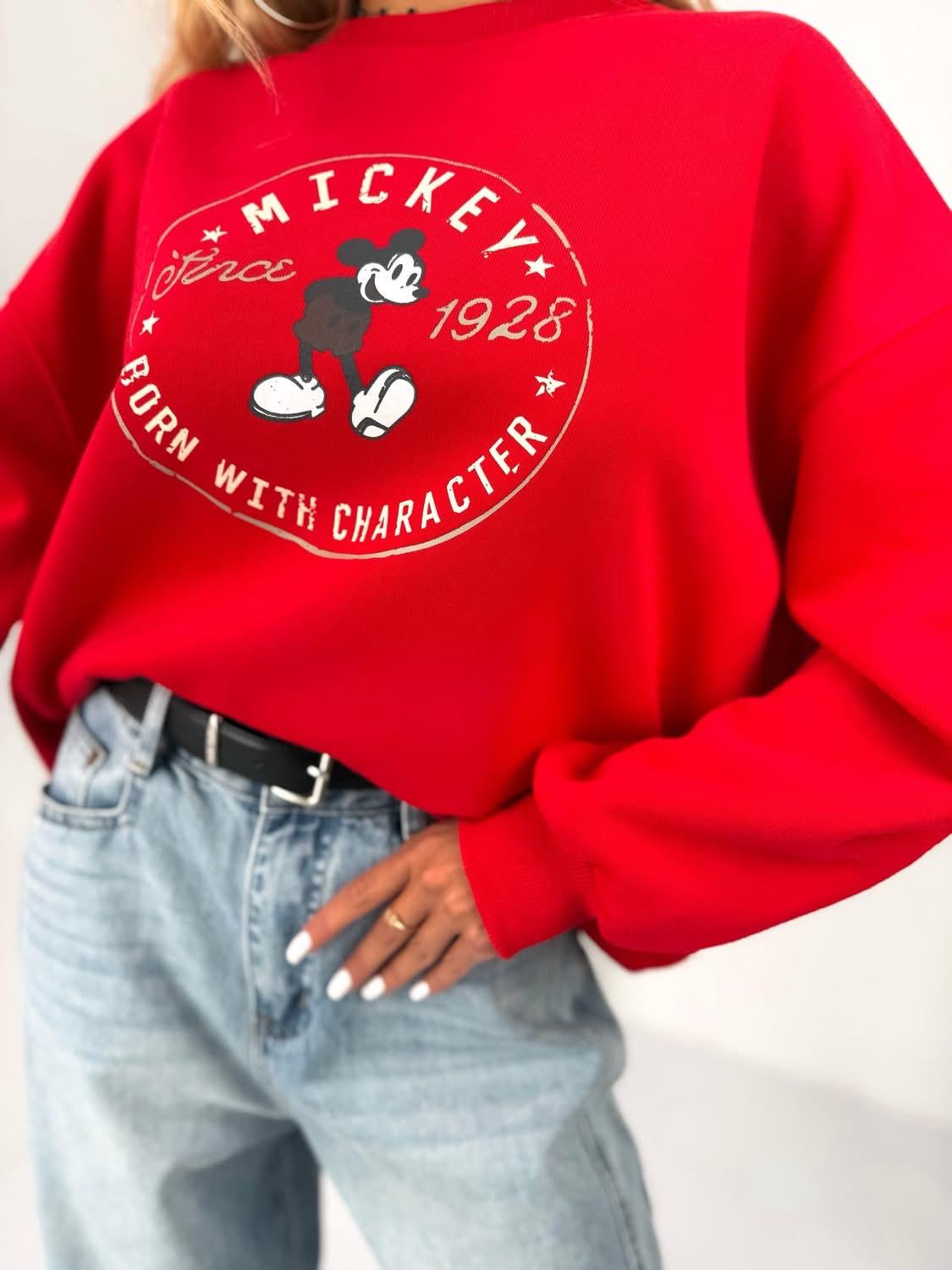 Bluza Mickey Czerwona