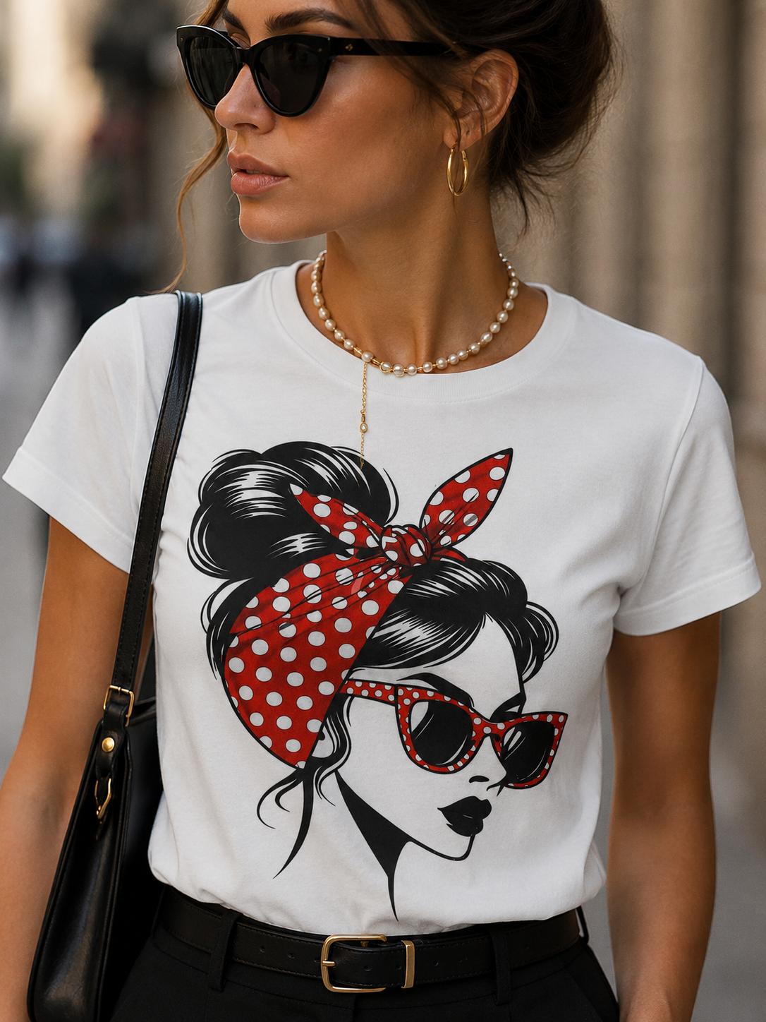 T-shirt BOCCA z Okulary Biała