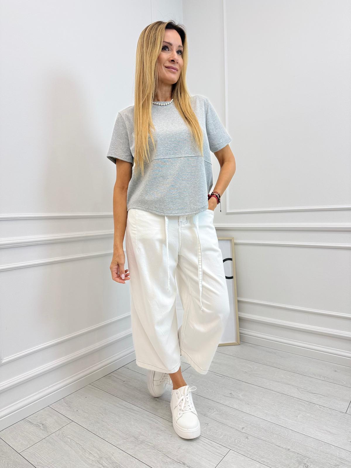 Bluzka T-shirt JOY Szara