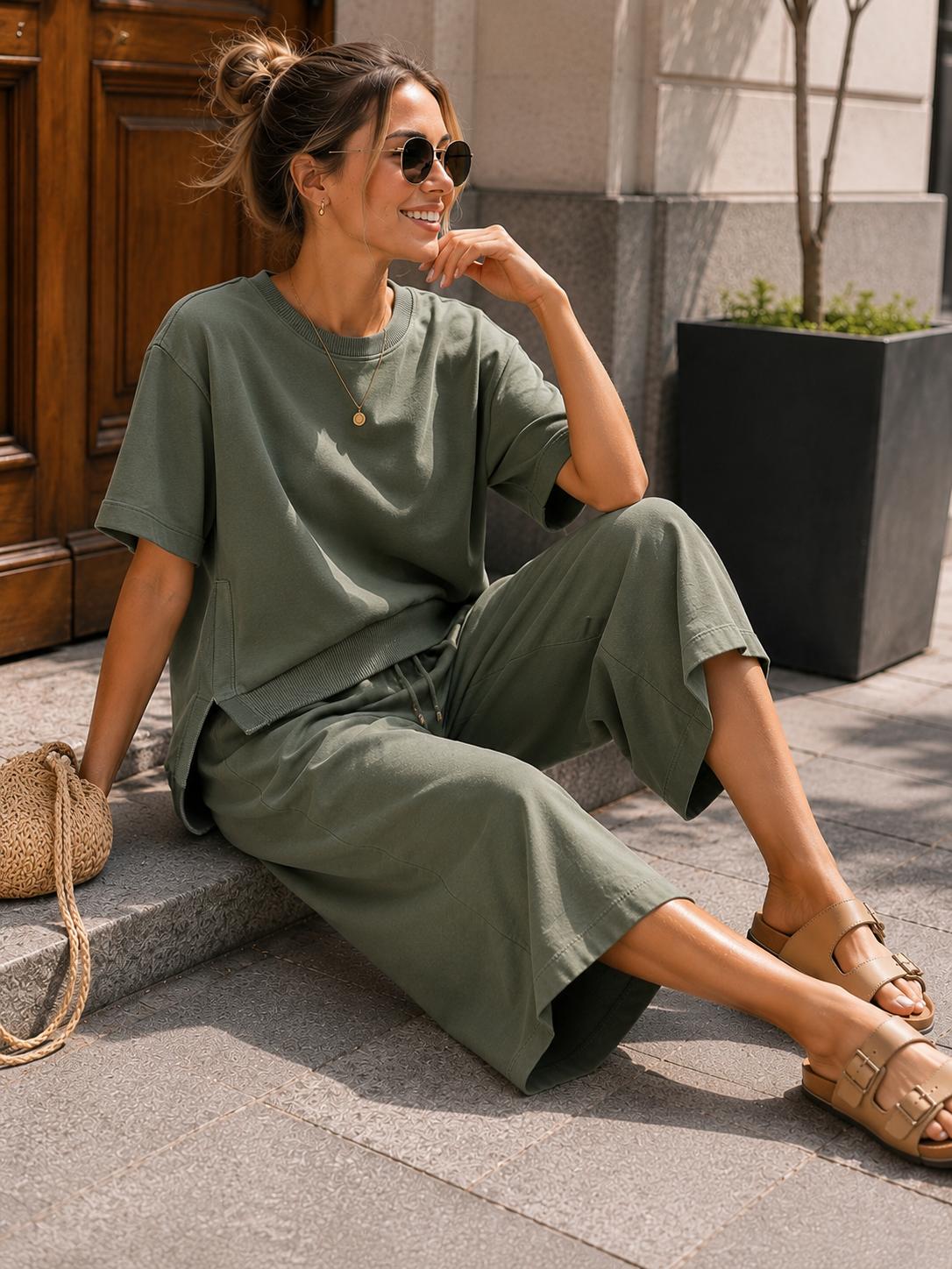 Komplet Dresowy Wiya Luna Khaki 