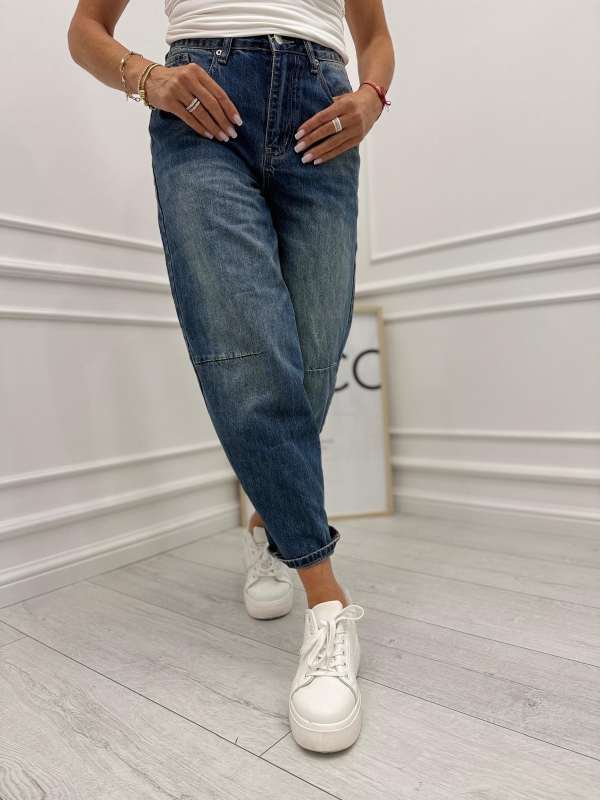  Jeansy Dekatyzowane Balloon Denim 7/8
