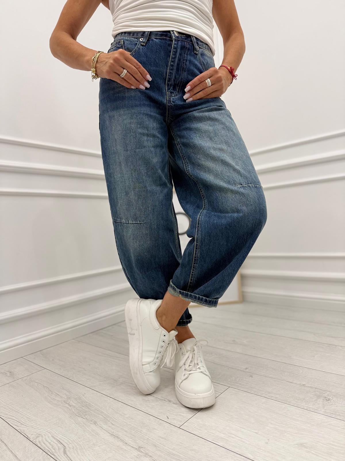  Jeansy Dekatyzowane Balloon Denim 7/8