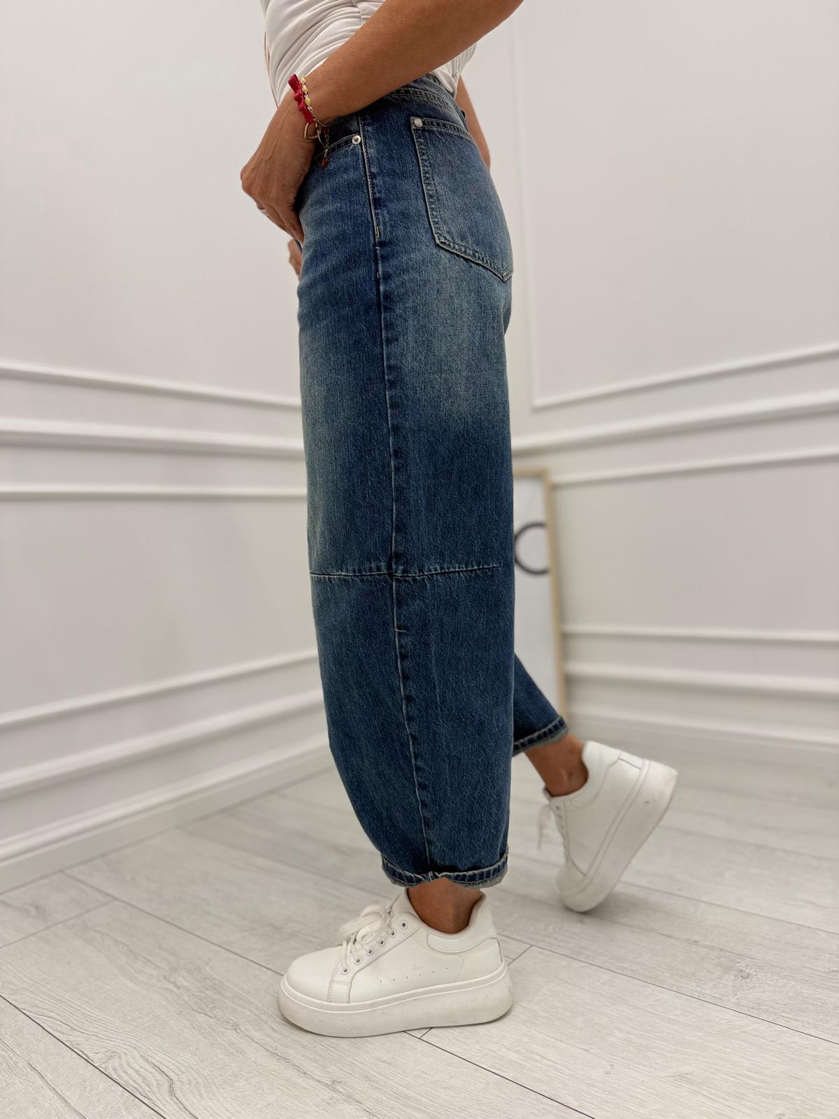  Jeansy Dekatyzowane Balloon Denim 7/8