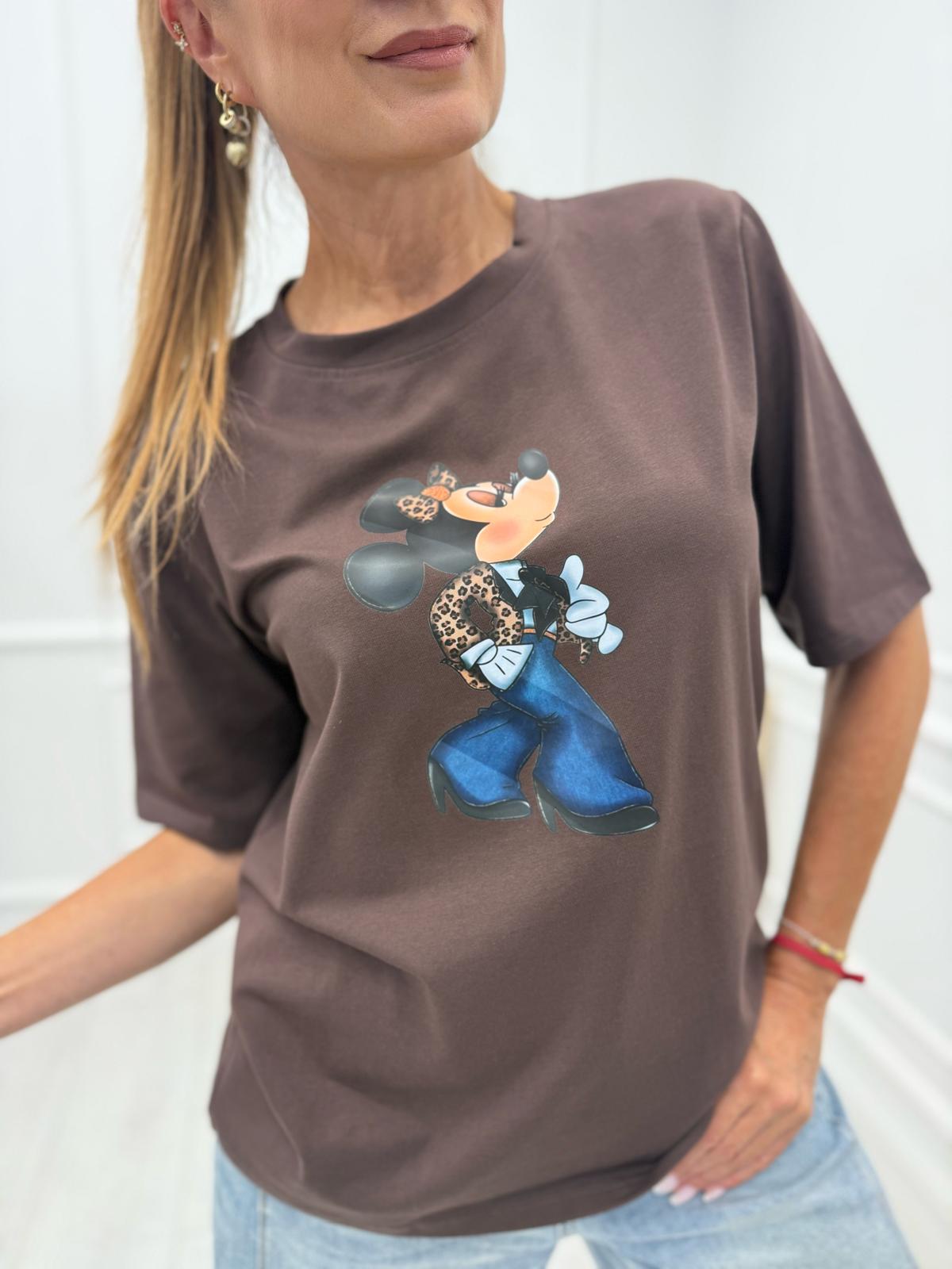 Bluzka BOCCA z Myszką Minnie Mleczna Czekolada 