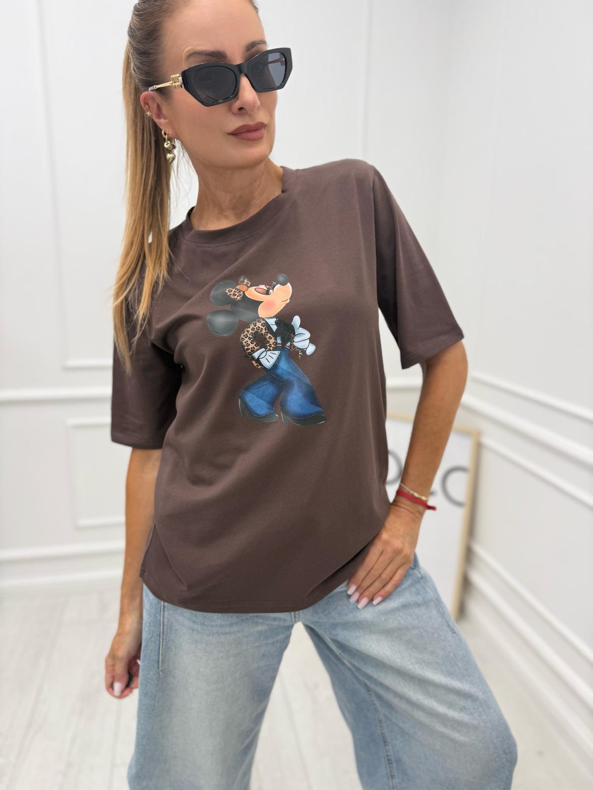Bluzka BOCCA z Myszką Minnie Mleczna Czekolada 