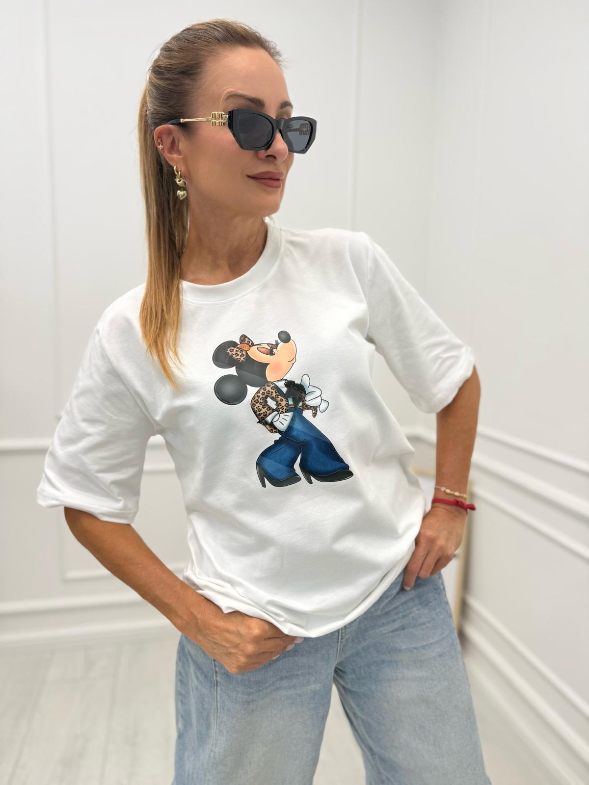 Bluzka BOCCA z Myszką Minnie Śmietana
