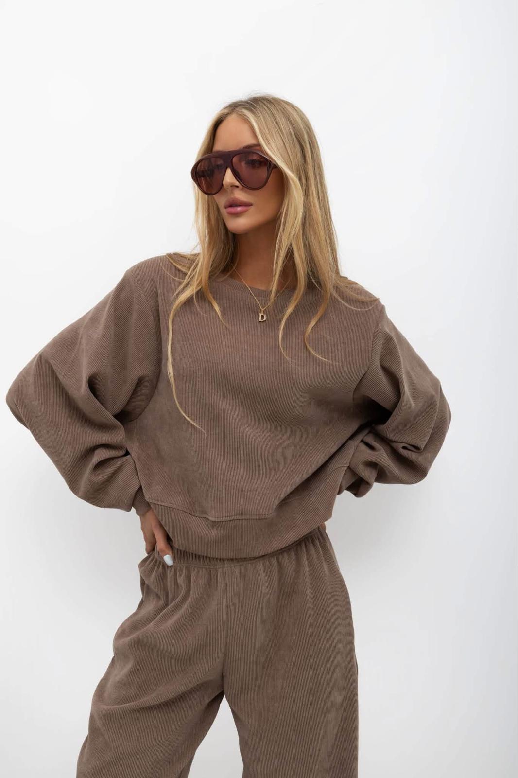 Dres BOCCA z Bawełnianego Sztruksu Kolor Cappuccino