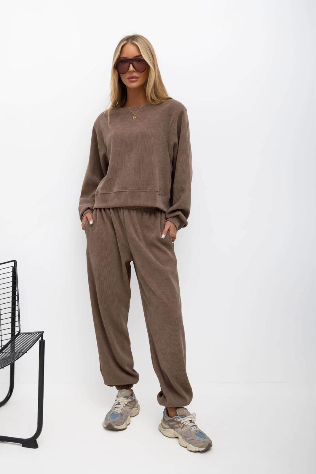 Dres BOCCA z Bawełnianego Sztruksu Kolor Cappuccino